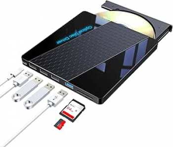 5510115742 Lecteur Graveur CD DVD Micro SD/TF Externe USB 3.0 Windows Mac